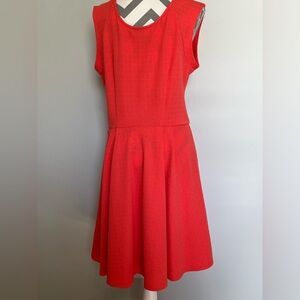 Bobeau‎  Dress, Tangerine Color w/an Embossed Pattern on Material- Size Large